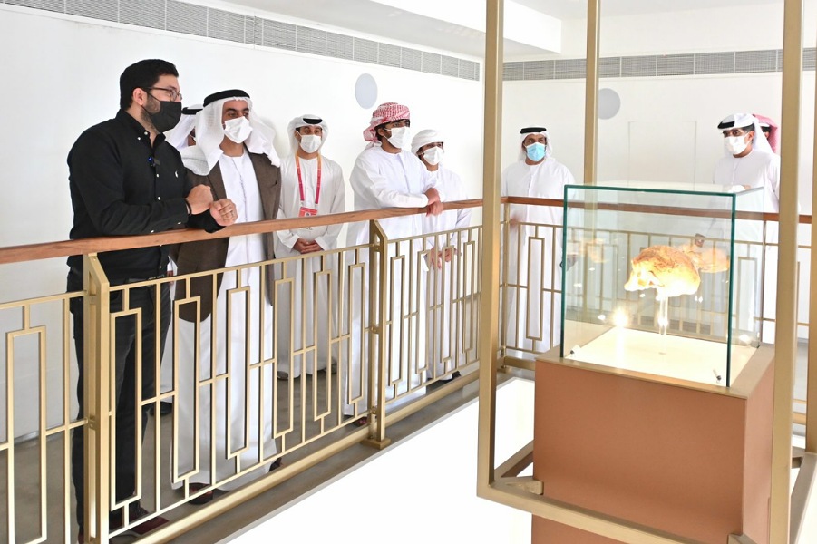 Saif bin Zayed visits the Moroccan  pavilions at Expo 2020 Dubai 