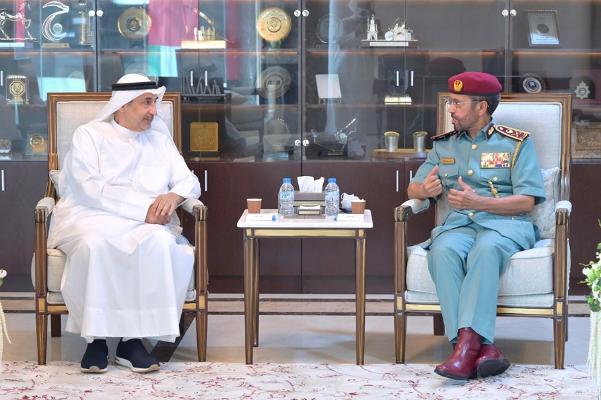 Major General al Khaili hosts the Kuwait ambassador to the UAE