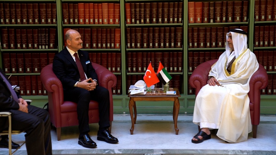Saif bin Zayed meets Turkish Interior Minister