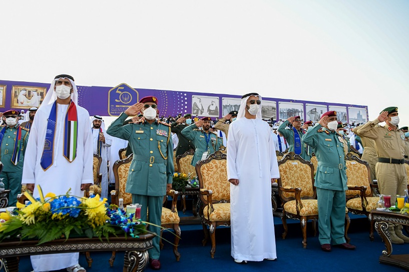 محمد بن سعود يشهد احتفالية اليوبيل الذهبي لوزارة الداخلية في رأس الخيمة