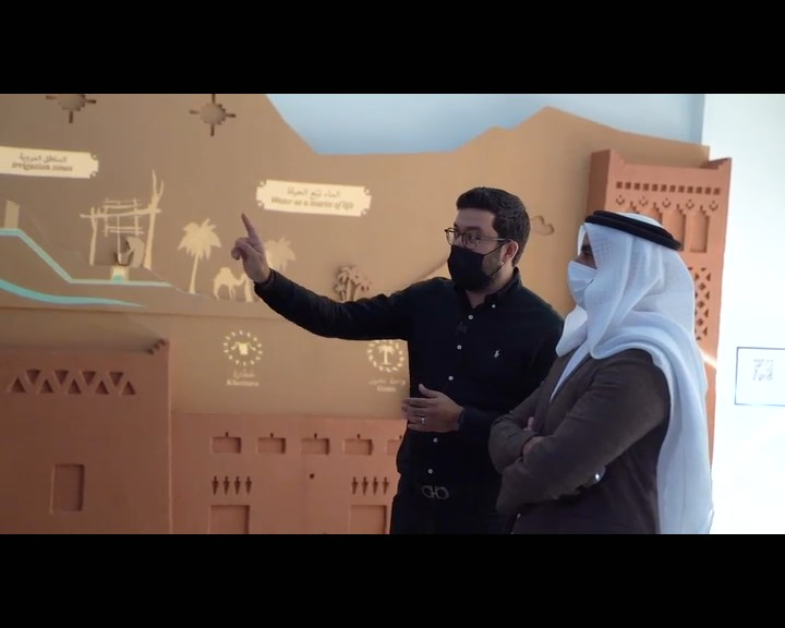 Saif bin Zayed visits the Moroccan pavilions at Expo 2020 Dubai